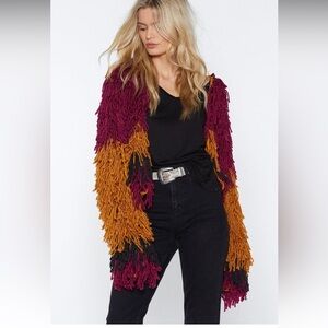 NWT!!! NASTY GAL Bad Romance Shaggy Cardigan